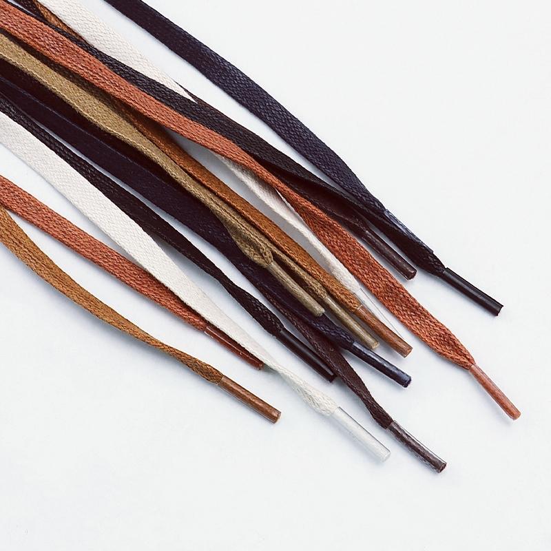 Waxed Waterproof Leather Shoelace Flat Shoelaces 6mm Width Boots Oxford Shoe Laces Shoe Accessorie 60/80/100/120/140/180cm 1Pair