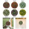 Simulation Plant Flower Hanging Topiary Ball 7.8inch Multifunctional Easily Install Decoration PE Material for Backyard Balcony