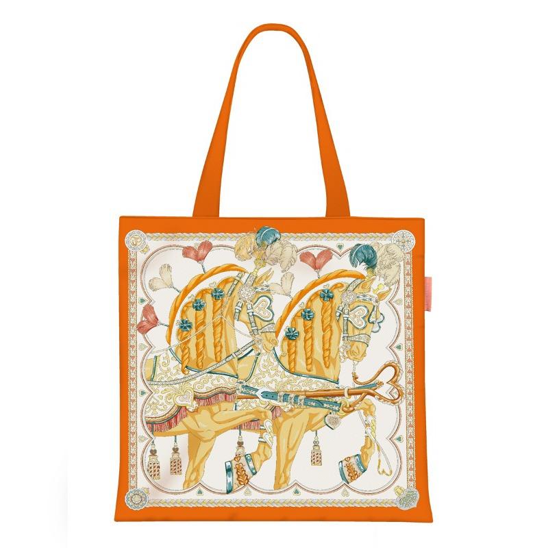 Spring new printed handbag women's oil painting series handbag shoulder bag tote bag fashion canvas bag