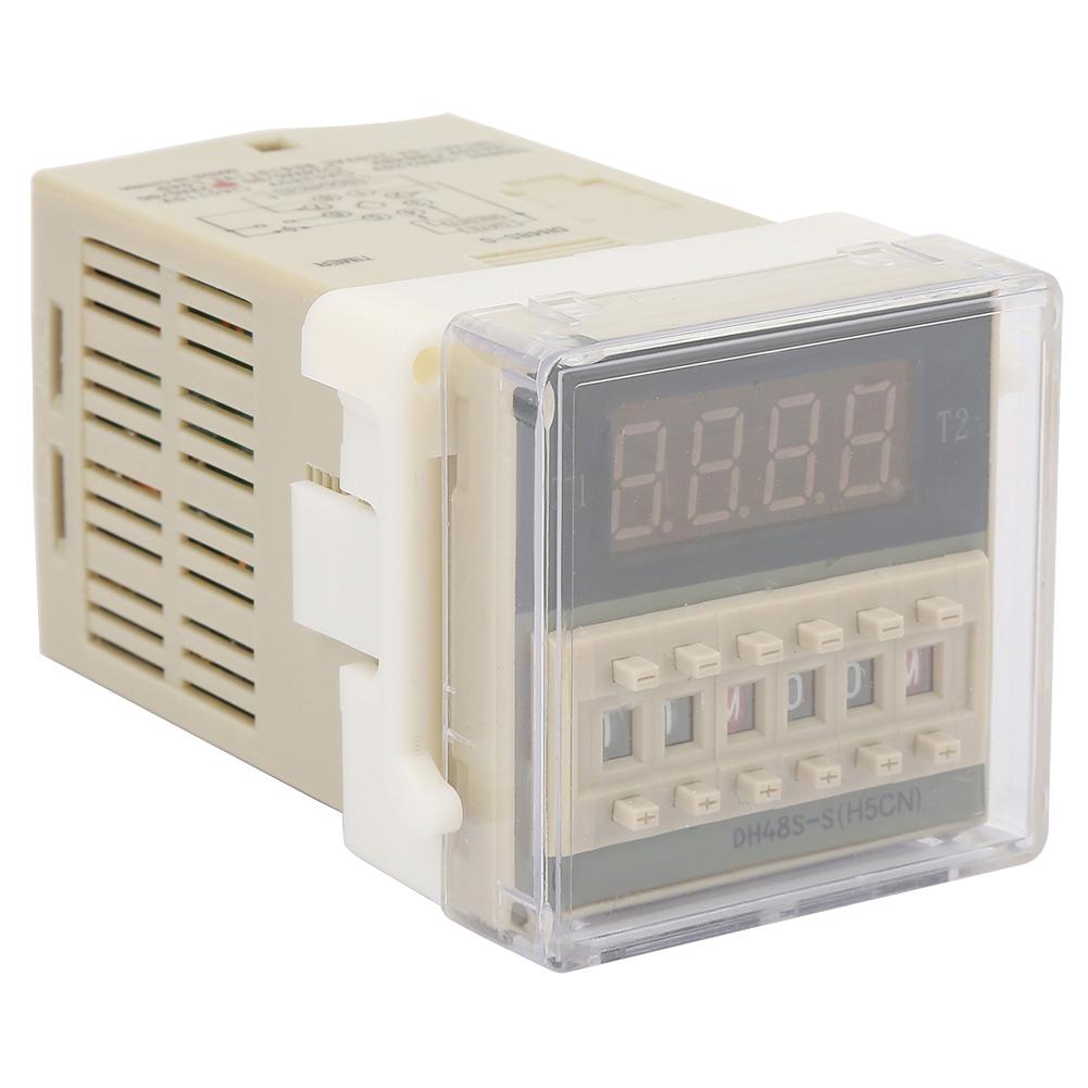 O111ROM DH48s S 2Z Durable LCD Display Time Timer Delay Relay 8 Pins 0.1S 99H (24VAC DC)