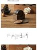 Round Black Walnut and Beech Wood Coasters, 6-Piece Set – Heat-Resistant Placemats for Coffee and Tea Cups