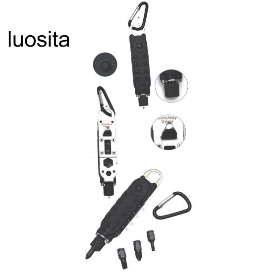 Multifunctional Screwdriver Keychain, Screwdriver with LED Light, And Bottle Opener, for Outdoor Camping