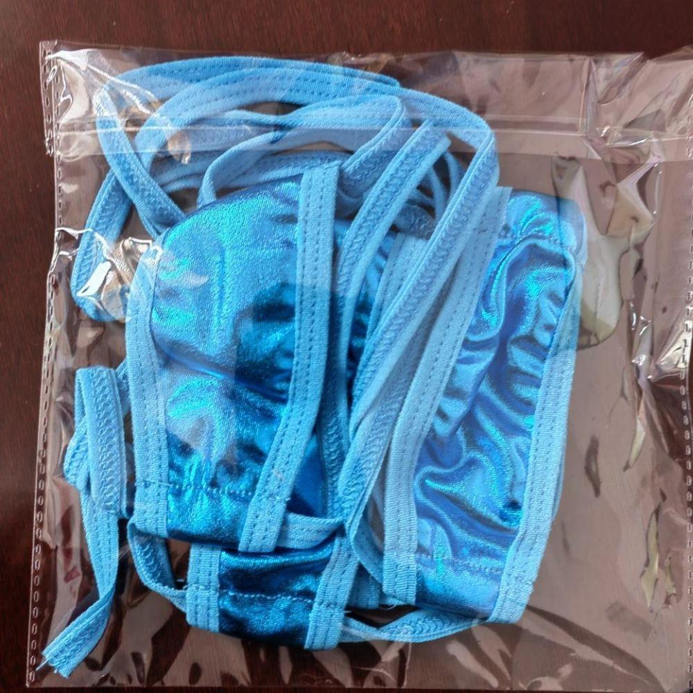 Sexy Lingerie1 Piece Halter Neck Bikini Lingerie Set Mini Bikini Open Micro Bra Top Briefs Panties For Women