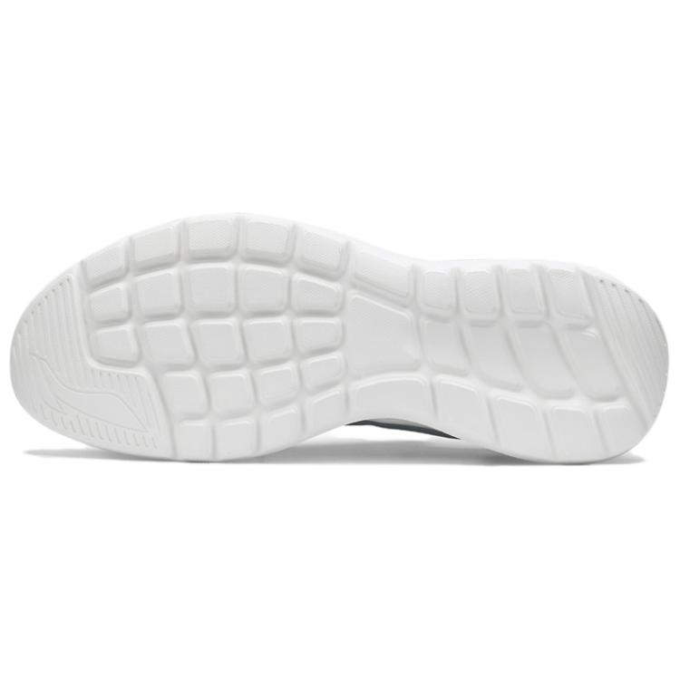 Li Ning Pohodlné Lehké Tlumící Prodyšné Běžecké Boty s Nízkým Svrškem Pánské Tenisky Světle šedá Modrá ARSU113-2