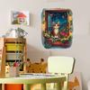 Creative False Window Cat Beautiful Starry Sky Bedroom Living Room Home Background Beautification and Decoration Wall Stickers