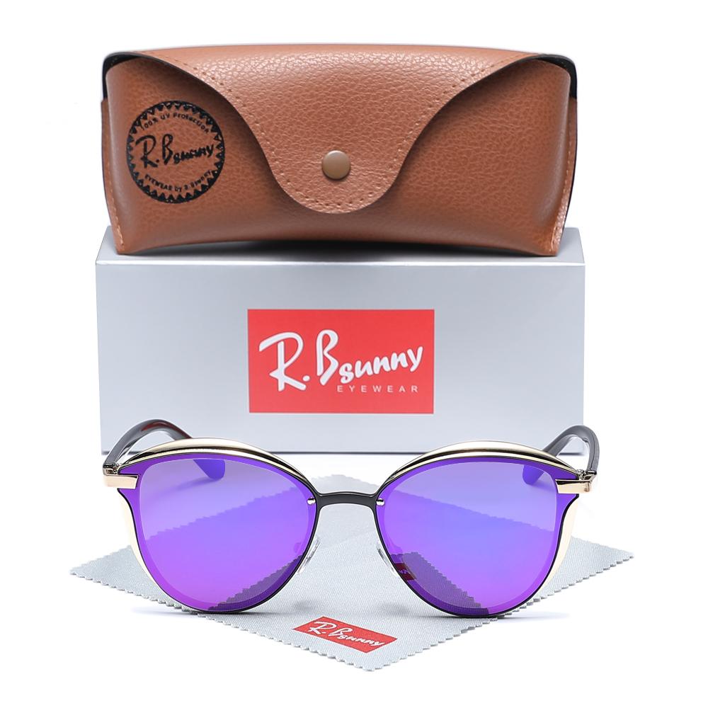 

Солнцезащитные очки женские RBsunny Cat Eye поляризованные роскошные оправы из сплава женские элегантные UV400 уличные антибликовые очки для вождения повседневные