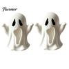 Decorative Halloween Figurines 3D Printed Ghost Figurine, Spooky Small Statue, Festival Atmosphere Ornament Cute Desktop Decoration for Party Tabletop