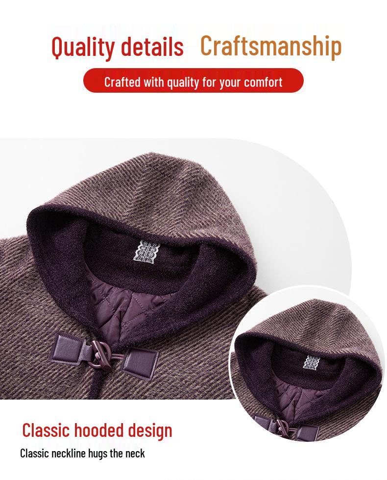 Women's Plus Size Quilted Hooded Winter Coat - Warm, Versatile, and Stylish for Mature Ladies