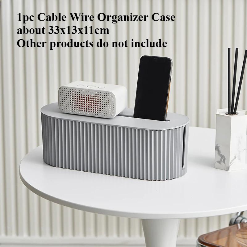 Nordic Stecker Bord Lagerung Box Kabel Draht Organizer Fall Buchse Drahtlose WiFi Router Armband Desktop Daten Linie Stecker Halter Regal