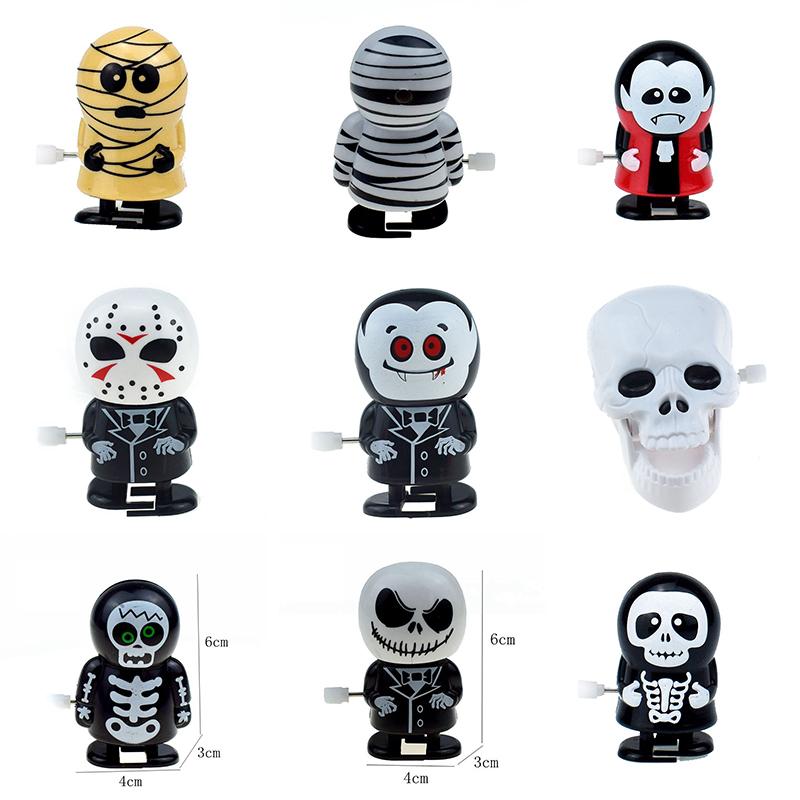 Retro mechanické natahovací kovové chodící skákání halloween dýňový skok duch netopýr robot mechanické hračky párty dekorace dárek