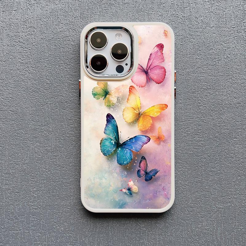 Variety Colorful Butterfly Silicone Phone Case For IPhone 14 15 16 Pro Max Plus 11 12 13 Pro Max X XS XR 7 8 Plus SE2 Back Cover
