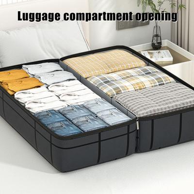 Oversized Waterproof Storage Bag with Reinforced Handle Large Capacity Zipper Closure Foldable Design Travel Duffel Bag