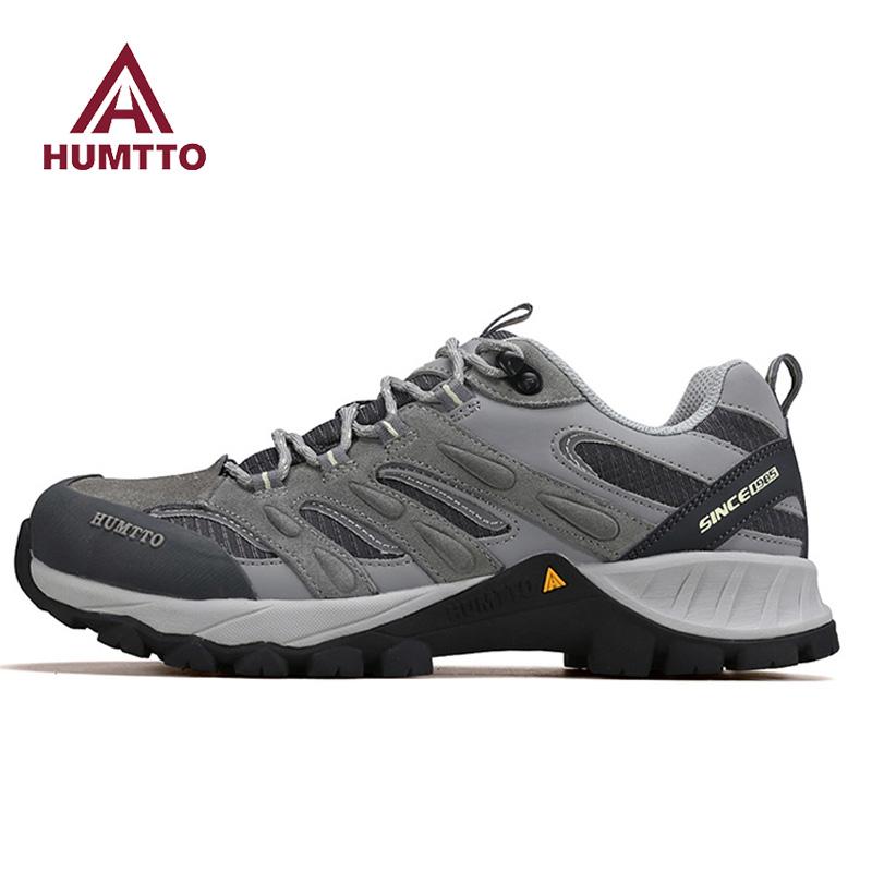 HUMTTO Waterproof hiking shoes Men Winter Men outdoor Sneakers Casual walking shoes Breathable Trainers ankle trekking boots