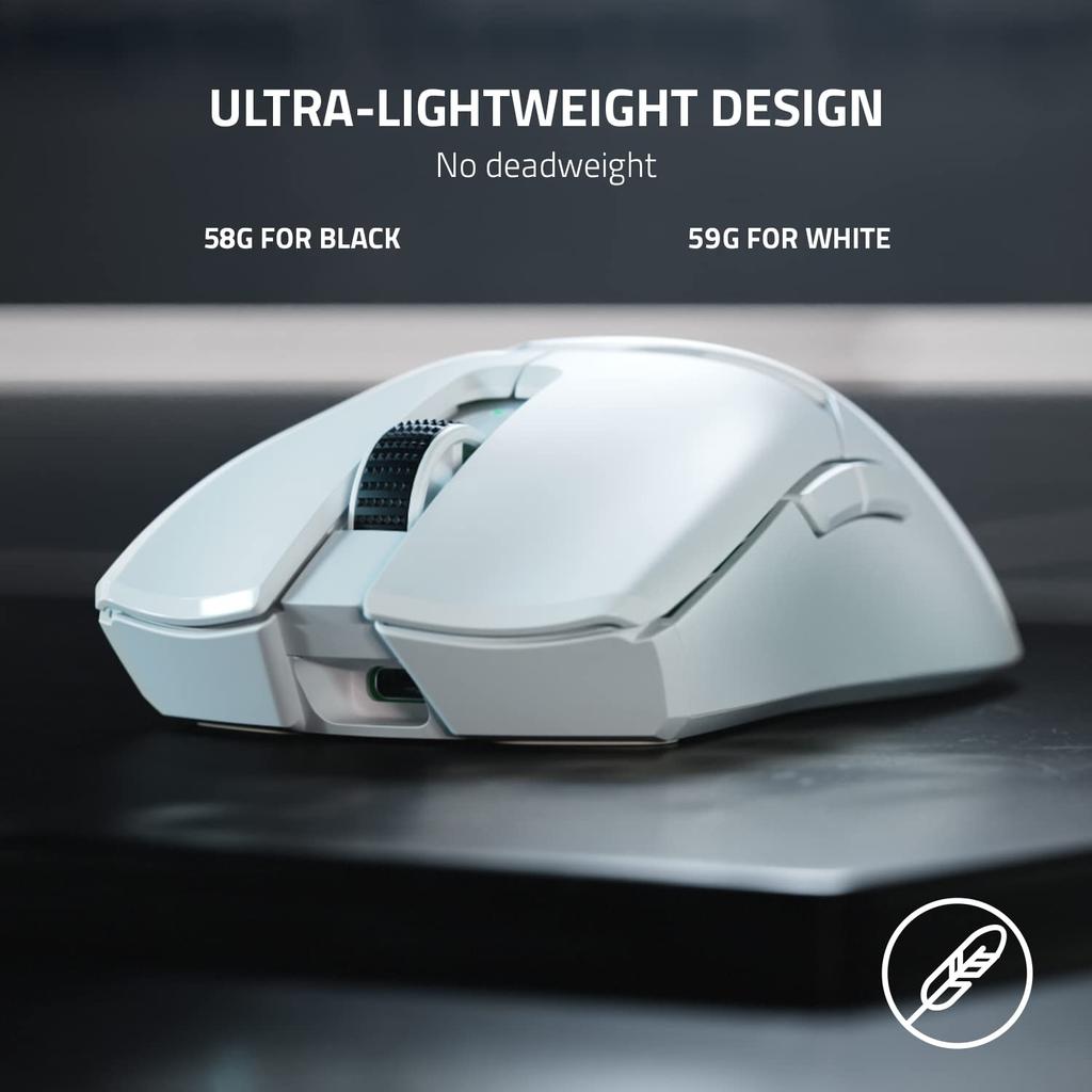 Razer Viper V2 Pro 59g Wireless Esports Gaming Mouse DPI Optical Hyperspeed Wireless Optical Mouse 5 DPI White - Ultra-Lightweight (30K Sensor,