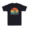 Vaters gegen Unkraut Lustiges Gartenarbeit Rasenmähen Motorsense Rasen Herren T-Shirt