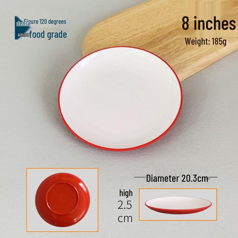 777 Melamine Two-Tone Round Plate
