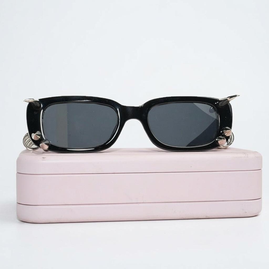 Diy Sunglasses Edgy Y2k Sunglasses Square Frame Sunglasses Uv For Music Festivals Party Gatherings Outdoor Trips