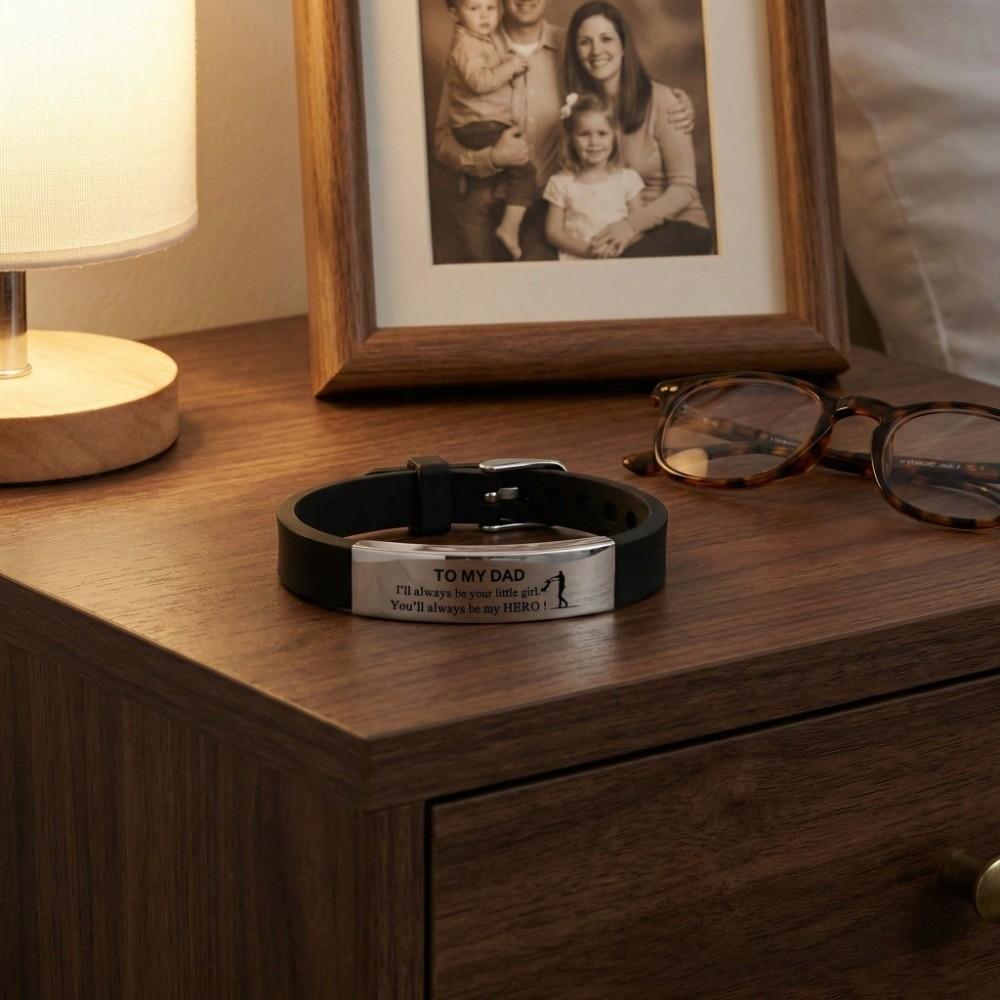 Stainless Steel Family Bracelets Wristband Bracelet for Father  Father Gifts