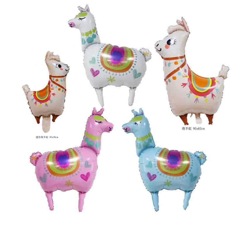 1Pc Llama Foil Balloon Cartoon Animal Alpaca Balloon Birthday Wedding DecatiJB