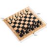 1 Set Children'S Puzzle Toys 3 In 1 Chess Board Folding Wooden Portable Chess Game Board For Adults