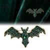Bat Shaped Pin Halloween Rhinestone Brooch, Retro Gothic Lapel Punk Style Animal Badge Pin, Jewelry Accessory for Clothing Bags Scarves Sweaters Metal