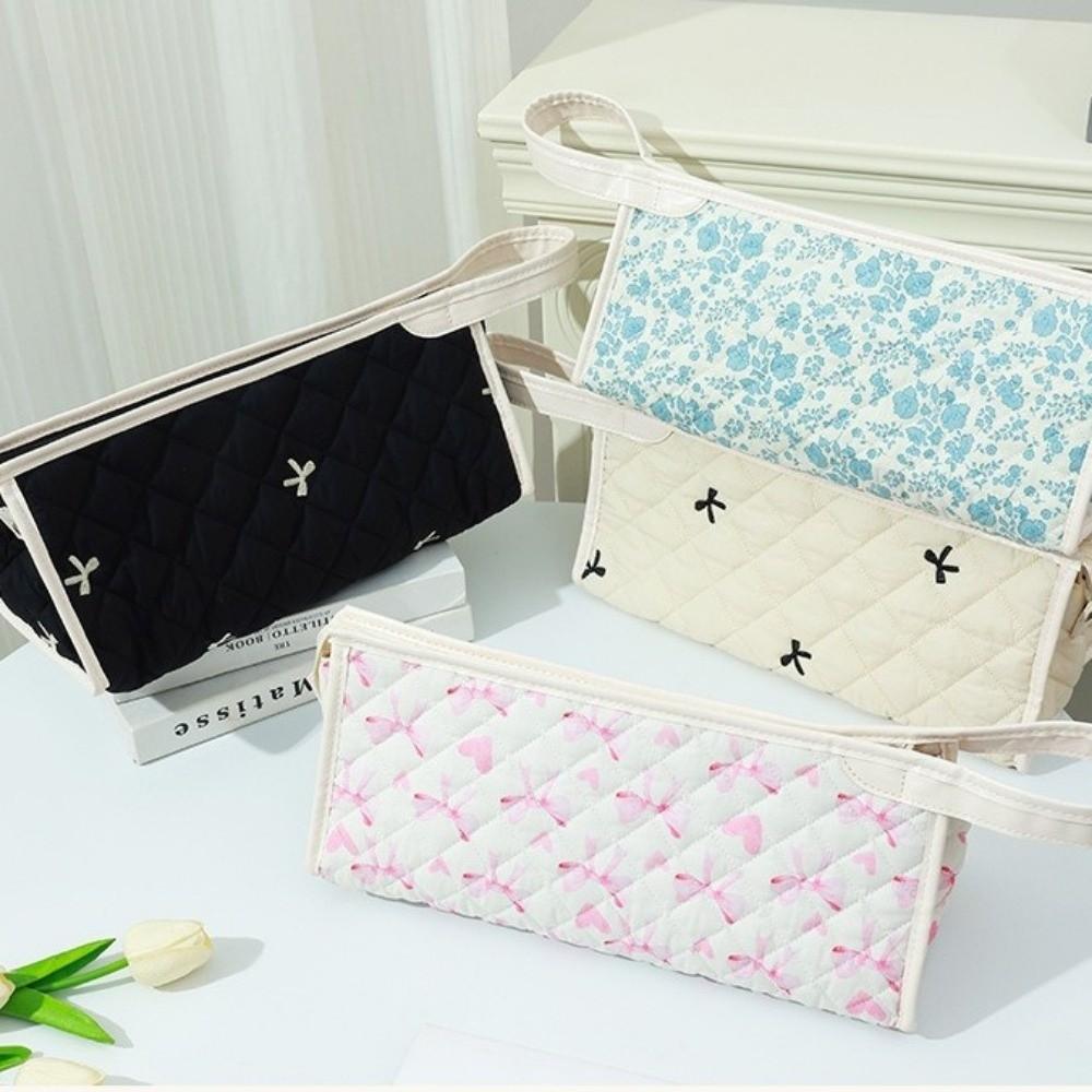 Large Capacity Hair Dryer Storage Bag With Handle Space Saving Cosmetics Storage Bag Dustproof Soft Stationery Organizer
