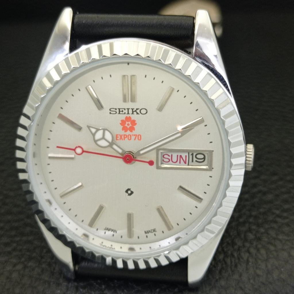 VINTAGE REFURBISHED SEIKO EXPO 70 AUTOMATIC 6309A JAPAN MENS WATCH A441965-a