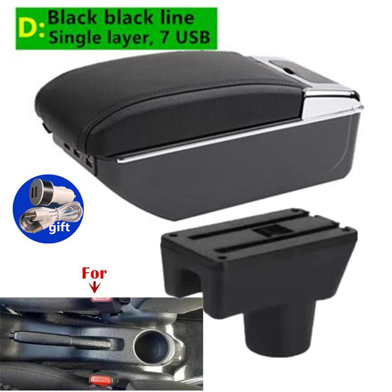 For Mitsubishi Space Star Armrest Box For Dodge Mitsubishi Attrage Mirage Car Armrest Storage Box with USB Car Accessories