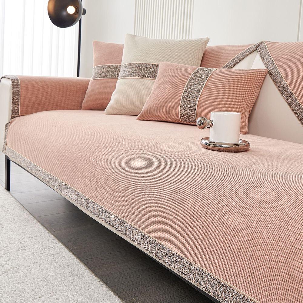 

[Dumping Goods] Solid Color Four-Season Universal Sofa Cushion Anti-Skid Sofa Cover All-Inclusive Chenier Simple Cover Towel 70*70cm