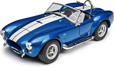 WELLY 1/24 Ford 1965 Shelby Cobra 427 SC Blue / Diecast Miniature Car Finished Model 24002W BL