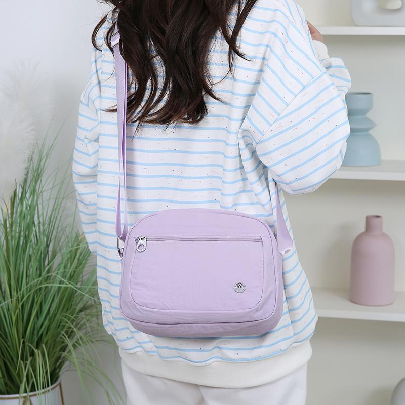 Leichte Nylon-Tasche Damen Umhängetasche Kleine quadratische Tasche Große Kapazität Umhängetasche
