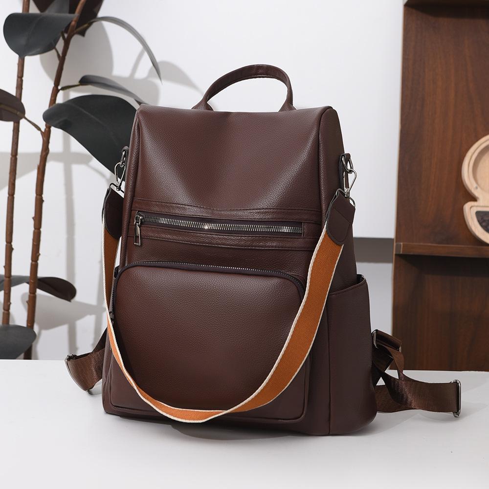 Fashionable Large-capacity Backpack, Dual-shoulder and Single-shoulder Ladies' Bag
