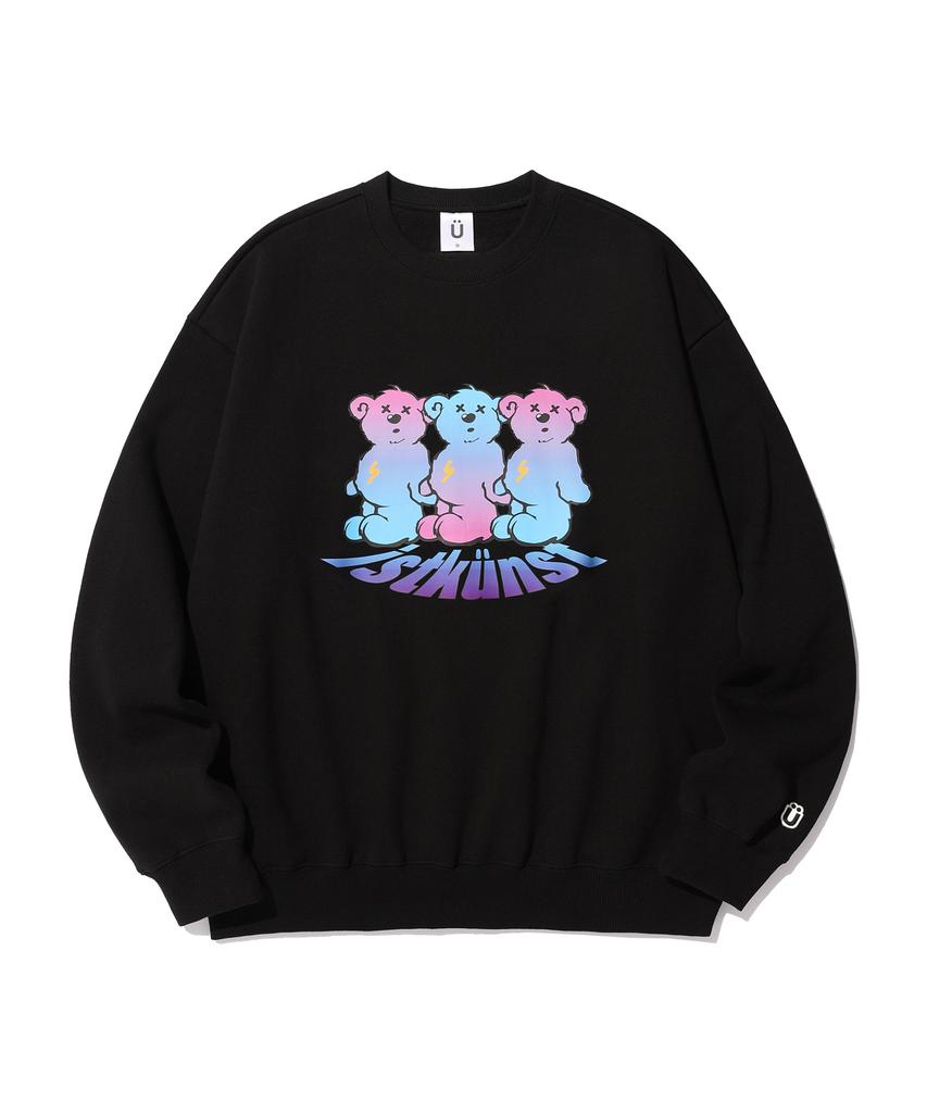 ISTKUNST Three Bear Sweatshirts_Black(Ik2Cfmm450A)