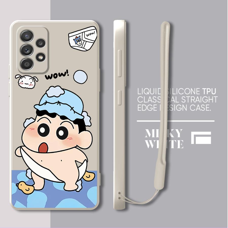 Case for Samsung Galaxy A02s A04 A03 A30s A53 A05 A71 A73 A50 A56 A06 A20s Phone Cover Crayon Shin-chan