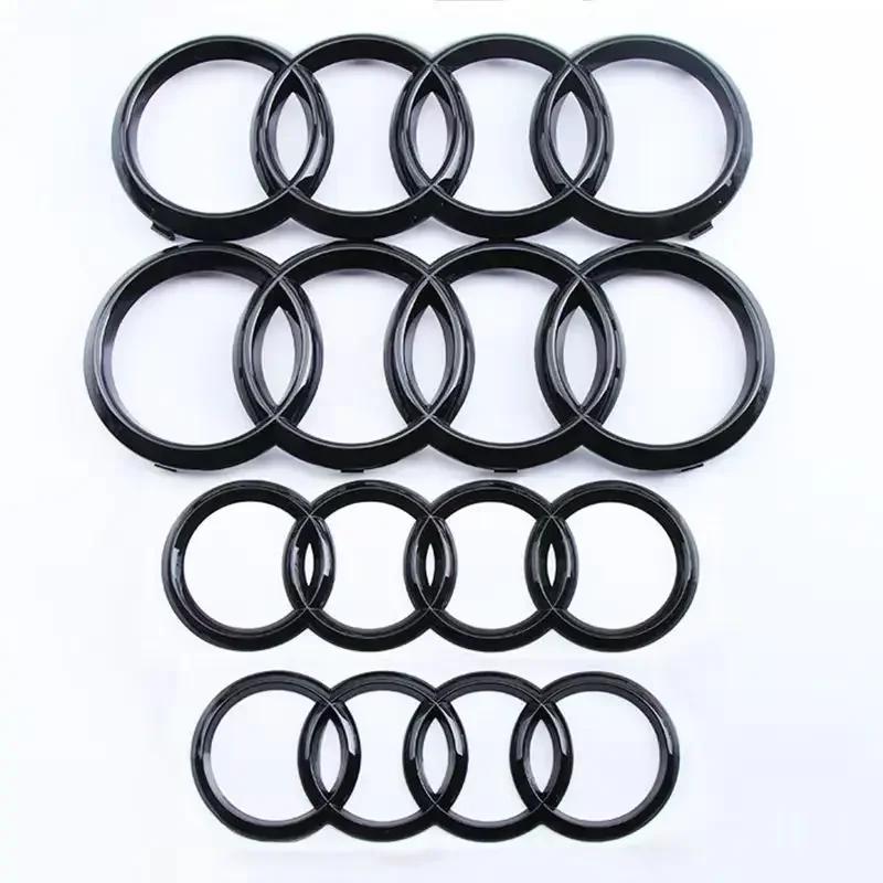 QR3 Car Front Hood Emblem Rear Trunk Badge Stickers For M3 A1 A3 8P 8V A6 A4 A5 A7 A8 Q3 Q5 Q7 Q8 Sline TT Accessories Decal Logo