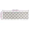VidaXL Tapis de cuisine lavable impression carrée 60x180 cm velours 136568