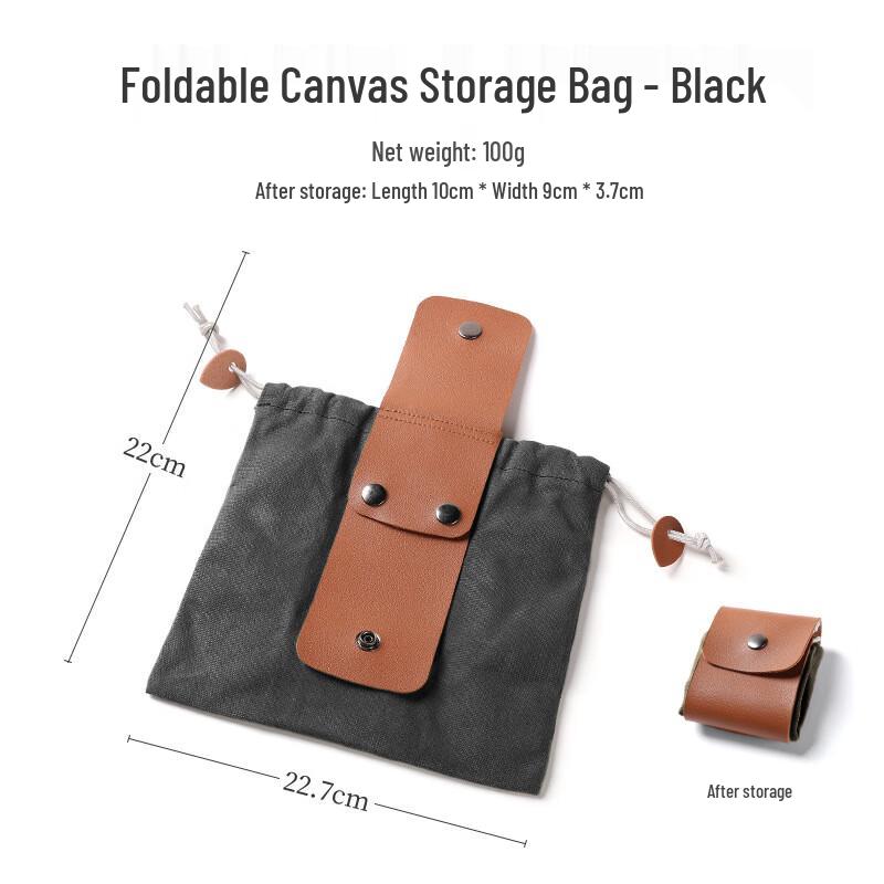 

Outdoor Foldable Canvas Foraging Pouch