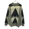 90s Made In Italy Old Geometry Long Sleeve Knit Men's Used