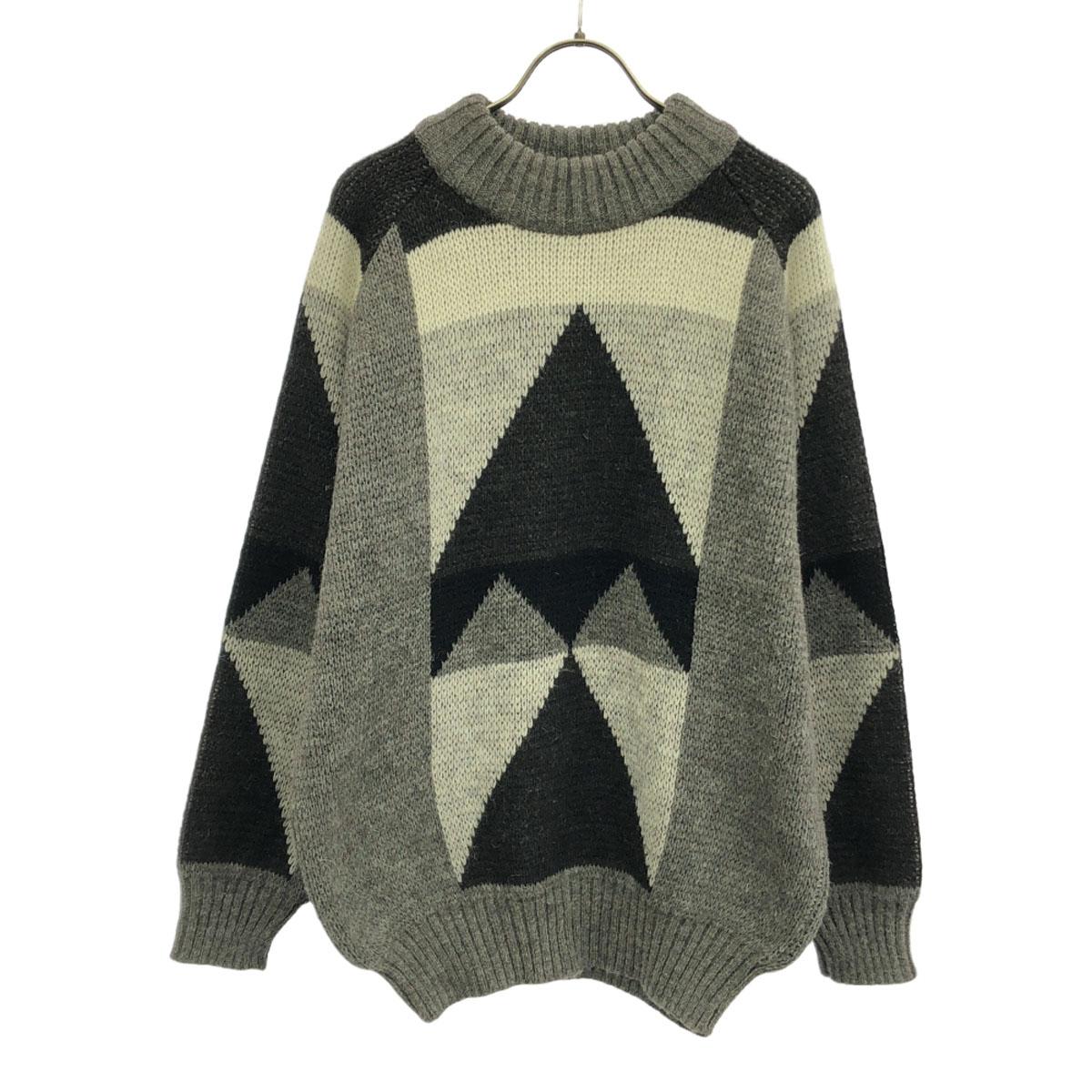 

Valentino Garavani 90s Made in Italy Old Geometry Long sleeve knit Men s Used