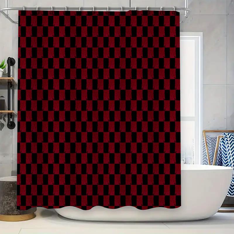 

Delightful Blooms Shower Curtain Soft Pink Floral Design for Bathroom Decor Home Textile Waterproof Bath Liner with Metal Hook R 90x180cm
