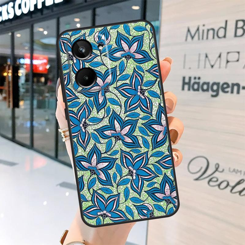 African Style Fabric Print Case For Realme 15 14 13 12 11 Pro Plus GT6 GT7 Pro C55 C51 C35 C53 C61 C65 C67 C63 C71 C75