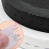 5/2Meters Elastic Sewing Bands Black White Flatback Sewing Bands with Buttonhole Knit Stretch Belt for Sewing Craft DIY Supplies