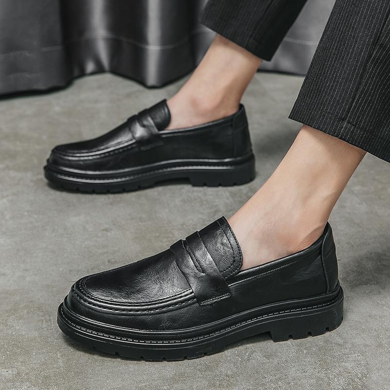 Neue Bequeme Herren Dicke Sohle Slipper Schuhe für Herren Elegant Lässig Business Luxus Männlich Herren erhöhen die Höhe Schuh