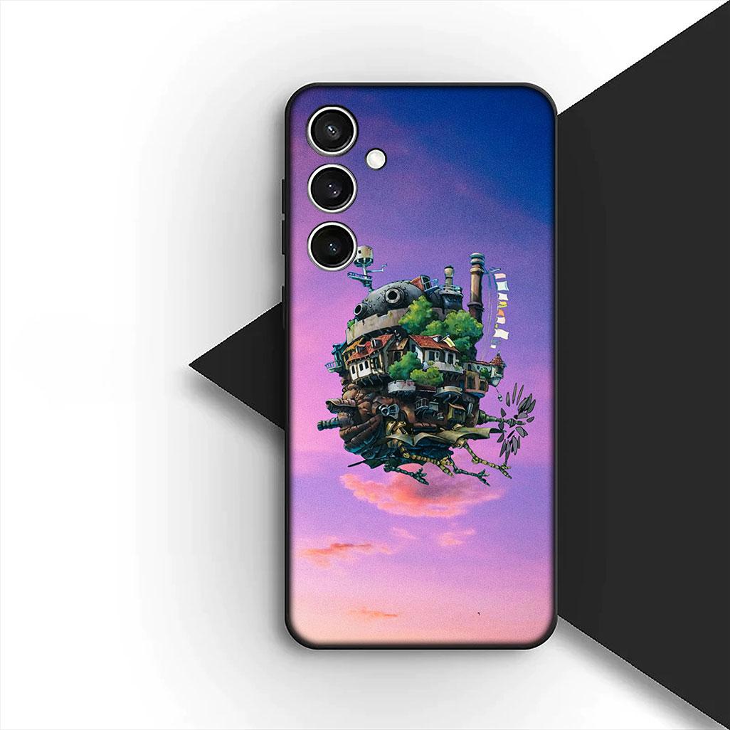 

Casing for Xiaomi Redmi Note 12 11 10 A3 Pro 10A 10C 12C Note12 5G 4G Phone Cover Soft Case Howls Anime Movings Cartoon Castle Redmi Note 12 Pro 5G
