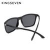 Kingseven DESIGN Occhiali da sole quadrati polarizzati da uomo Occhiali da sole moda maschile Gambe in alluminio