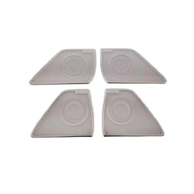 For BYD Han Ev Dm   Car Accessories Stainless Steel Four Door Horn Covers Are Decorated With Sequ