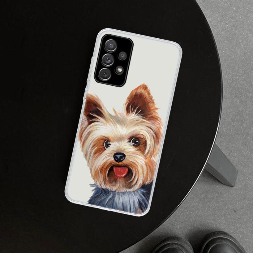 York Shire Terrier Dog Phone Case for Samsung Galaxy A17 A16 A26 A36 A56 A57 A37 A15 A25 A35 A55 A14 A24 A34 A54 A13 A23 A33 A53