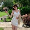 Skirt Split Ins Fashionable New High Waist To Cover the Belly and Show Thinness, Pure Desire Wind Hot Spring Swimsuit
