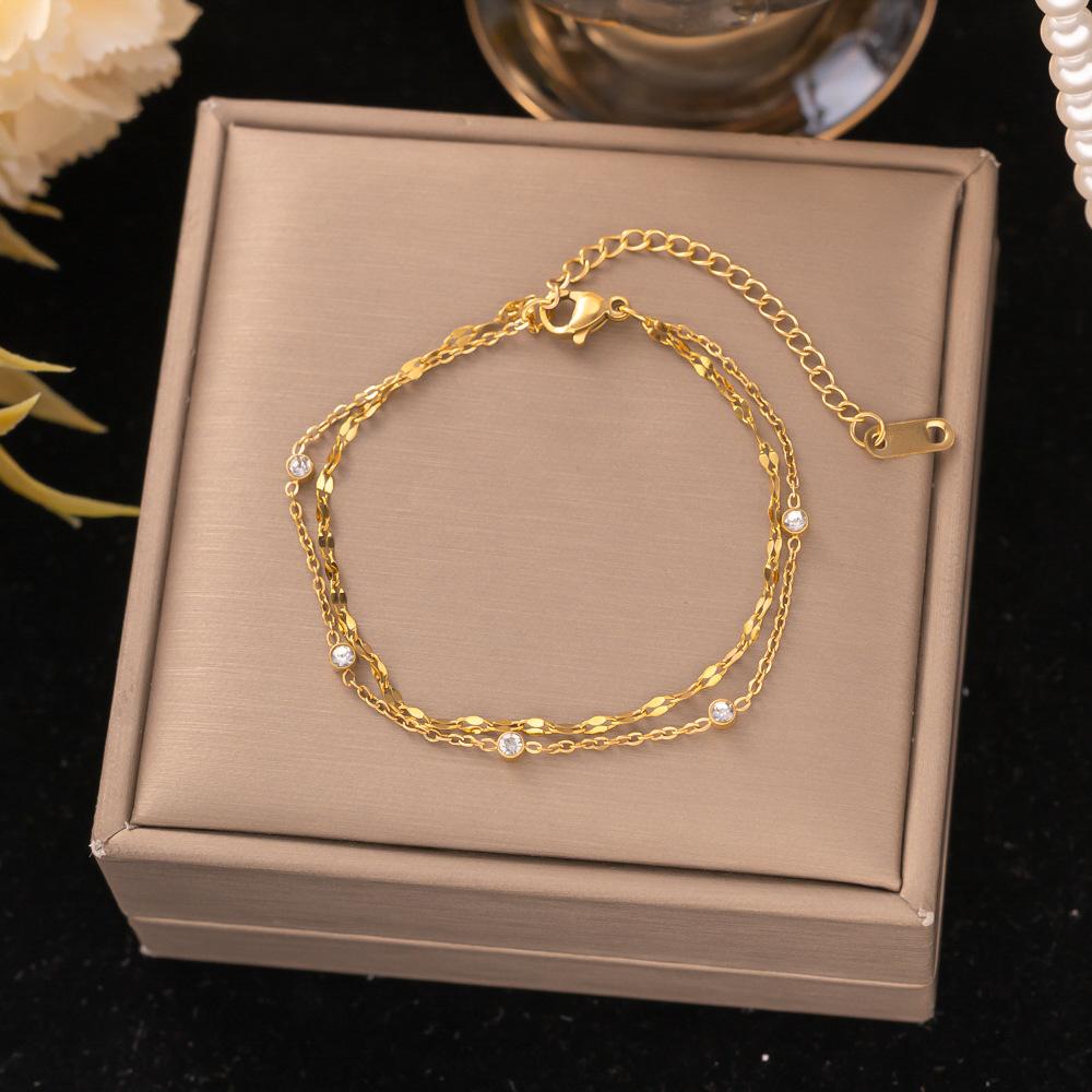 Fashion Titanium Steel Bracelet Never Fade Elegant Durable Jewelry for Women Men Unisex