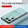 Motorola G54/Edge 60 Fusion Plain Spliced Leather Anti-Drop Case